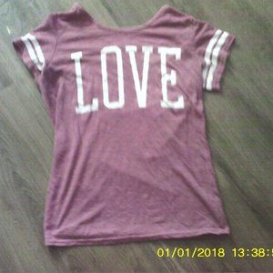 Pink and White Love Shirt